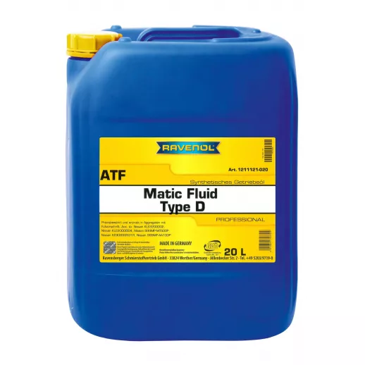  ATF Matic Fluid Type D 20 л